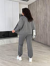 ЖІНОЧИЙ СПОРТИВНИЙ КОСТЮМ БАТАЛ 3-нитка р.48-58 СІРИЙ ХАРИЗМА 7120, фото 6