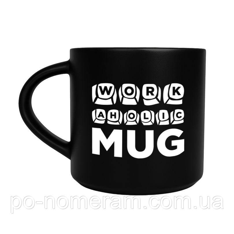 Чашка D100 Workaholic (чорна) настільна гра, фото 1