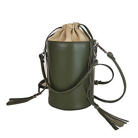 Сумка жіноча "Моніка" натуральна шкіра, хакі матова