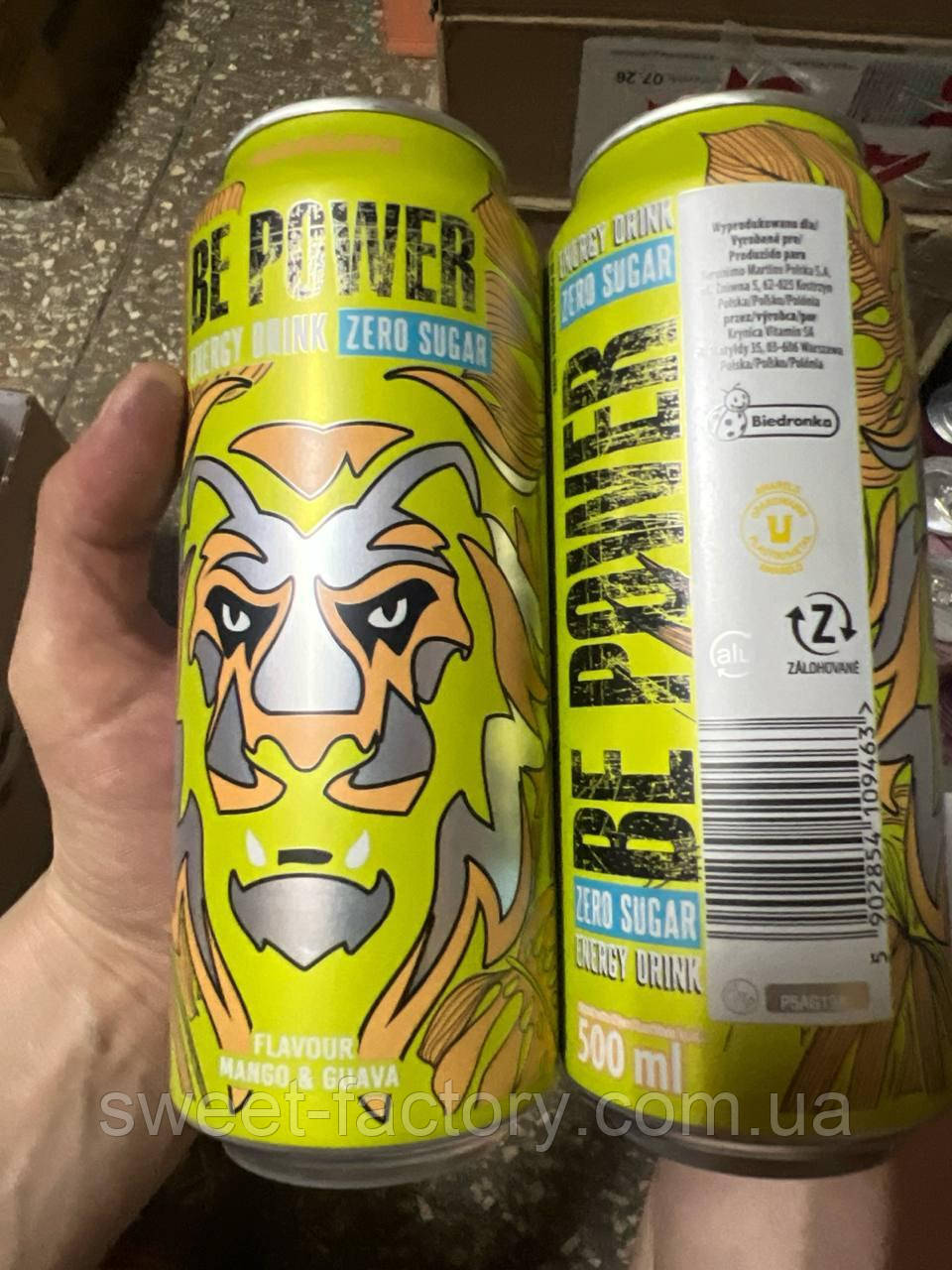 Енергетик Be Power Energy Mango & Guava Zero Sugar 500ml, фото 1