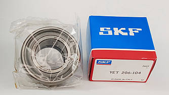 Підшипник YET-206-104 SKF розміри: 31,75*62*35,7 самоустановлюваний типу SA
