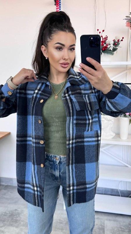 Жіноча тепла сорочка; Різні кольори; Розмір 42-46,48-52 ;, фото 1