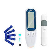 Портативний електронний глюкометр JZK-206 для вимірювання рівня цукру в крові з ланцетами та тест-смужками, фото 9