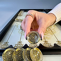 Нарди зі скла Візерунок довгі нарди та короткі нарди 61×27×5см, фото 5