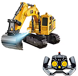 Радіокерований екскаватор Spray Builder з LED-підсвічуванням та парогенерацією для дітей, фото 3