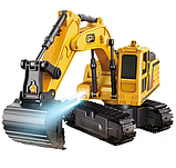 Радіокерований екскаватор Spray Builder з LED-підсвічуванням та парогенерацією для дітей, фото 5