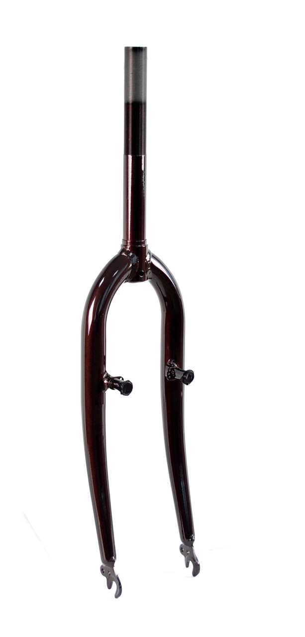 Вилка 20" проста коричнева, сталева, шток 1" - 21см, різьблення 11см, під гальма вибрейк, фото 1
