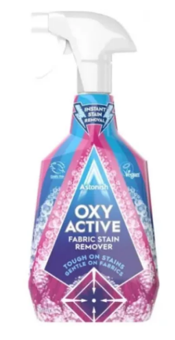 Плямовивідник-спрей Astonish Oxy Active Fabric Stain Remover, 750 мл, фото 1