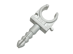 Кліпса з дюбелем для кріплення металопластикової труби Ø16 мм