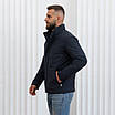 Куртки демісезонні чоловічі від виробника 50-60 синій, фото 4