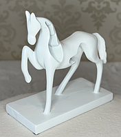 ❤️Декоративна статуетка зі смоли Кінь 21.5х10.5х22.5см Білий