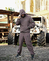 Чоловічий спортивний костюм Stone Island коричневий | Стильний брендовий костюм Стон Айленд