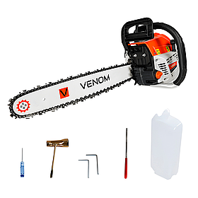 Бензопила VENOM VCS5802 40 см 5.9 к.с. 10000 об/хв 0,325" бензопила для обрізки гілок