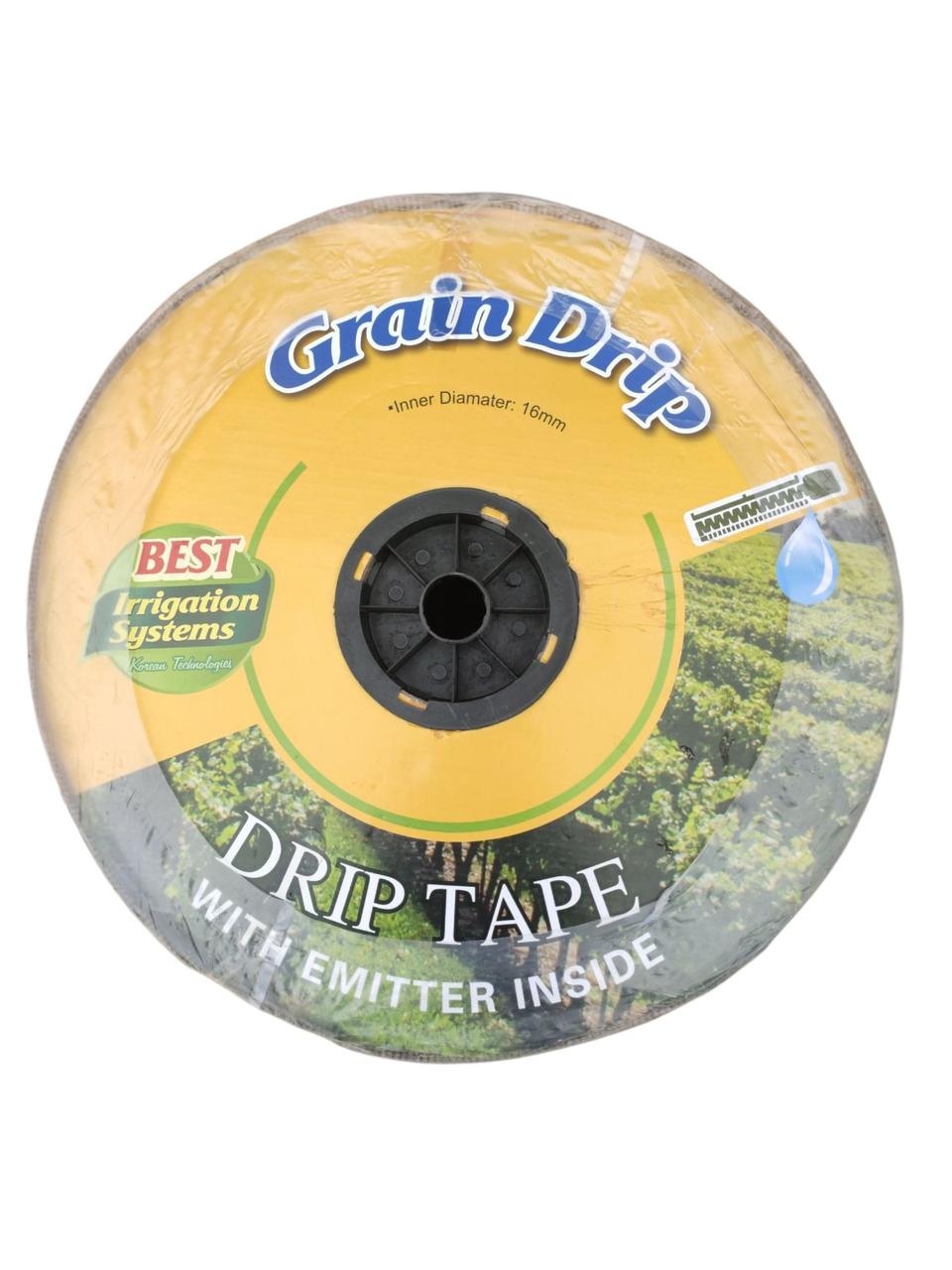 Крапельна стрічка еміттерна Grain 30см 6mil 1.6 л/год (3000м), фото 1