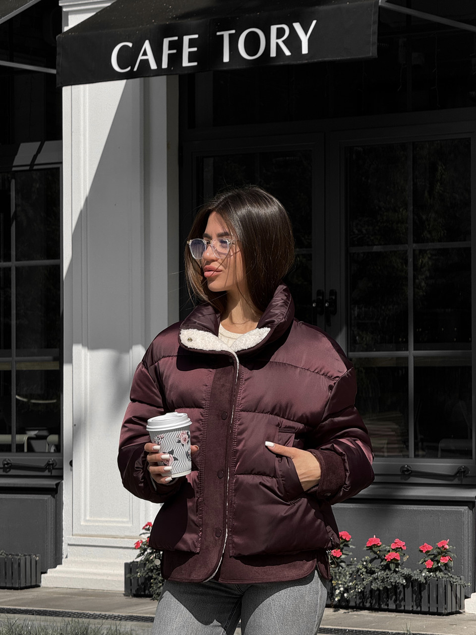 Куртка демісезонна жіноча  від виробника 40-48 бургунді, фото 1