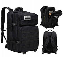 Чорний тактичний рюкзак ЗСУ 50 л (Cordura)