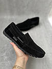 Замшеві чорні чоловічі мокасини 40-45, фото 9