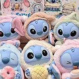 М'яка іграшка-сюрприз Стіч Stitch Labubu Плюшевий колекційний брелок-сюрприз Labubu у костюмі Стіча, фото 5