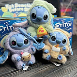 М'яка іграшка-сюрприз Стіч Stitch Labubu Плюшевий колекційний брелок-сюрприз Labubu у костюмі Стіча, фото 6