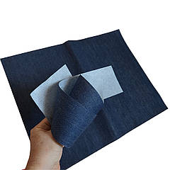 Синій КОЛЕНКОР, матеріал дубльований для  палітурки дубльований,  780 мм х 3 м