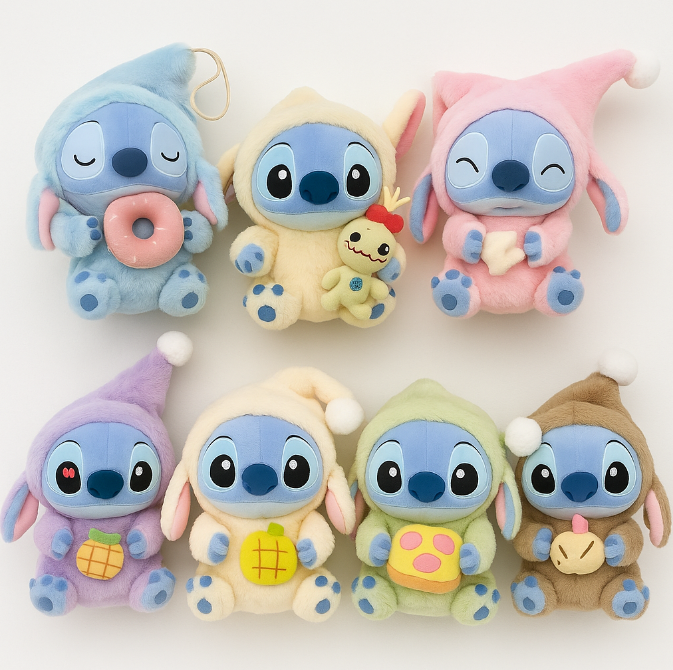 М'яка іграшка-сюрприз Стіч Stitch Labubu Плюшевий колекційний брелок-сюрприз Labubu у костюмі Стіча, фото 1