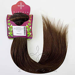 Натуральне Європейське Волосся на Заколках 50 см 160 грам, Шоколад №02