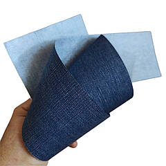 Матеріал для палітурки КОЛЕНКОР (синій, дубльований), ширина 78 см, довжина 3 м