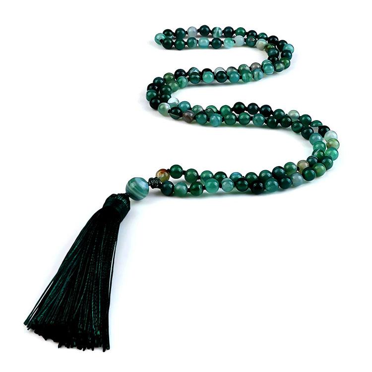 Чотки з Зеленого Мадагаскарського Агата, фото 1