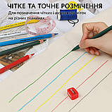 Набір кольорових олівців KALOUR 12 штук (6 кольорів) для роботи з тканинами, фото 6