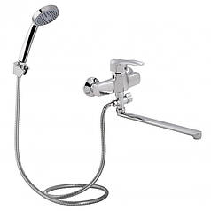 Змішувач для ванни Lidz Anny 005C2 з поворотним виливом (з душовим гарнітуром) (k40) LDANN005C2CRM35102 Chrome