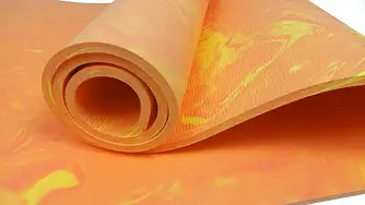 Килимок для йоги та фітнесу EasyFit PER Premium Mat EF-1930-1-V 183х61х0.8 см Помаранчевий