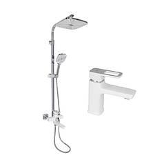 Набір змішувачів Wawel 001 + Wawel 1030 White