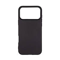 Чохол-накладка для Apple iPhone 17 Pro Max, протиударний, силіконовий, Black із захистом камери