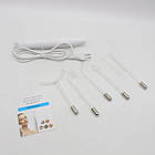 Косметологічний дарсонваль + 4 насадки, від мережі 220В, LZ 006A / Апарат для догляду за шкірою обличчя та тіла, фото 9