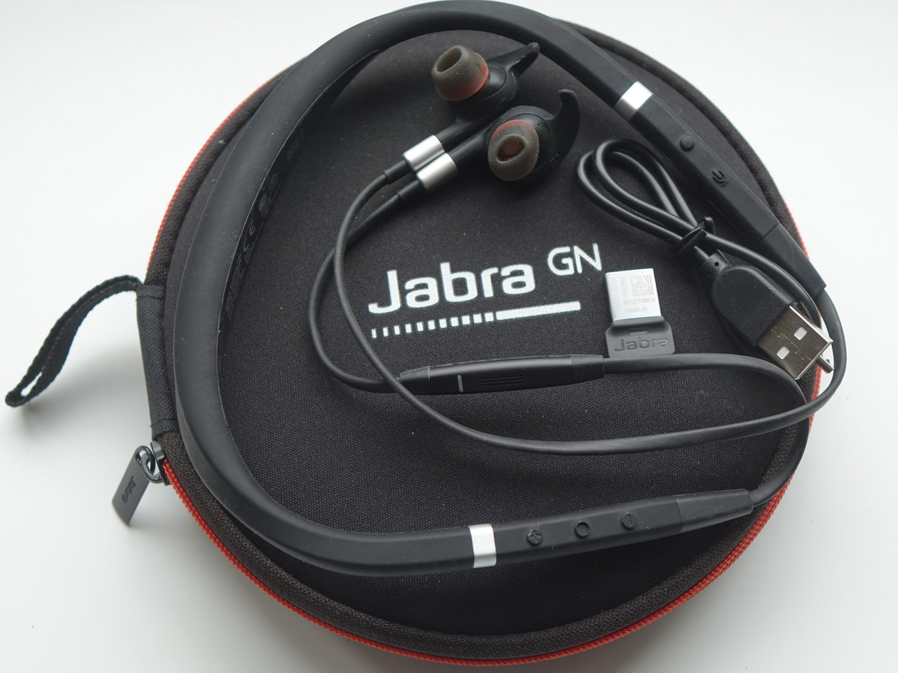 Навушники гарнітура Jabra Evolve 75e HSC100W & Link 370 (7099-823-309) + Фірмова сумка, фото 1