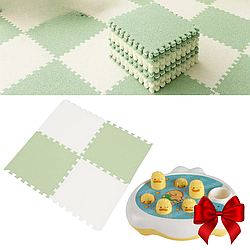 Килимок-пазл 20шт + Подарунок Іграшка "Злови качку" / Дитячий килим пазл з ворсом / Пазли на підлогу