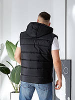 Чоловіча жилетка трендова плащівка і утеплювач синтепон 200, фото 5