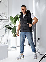 Чоловіча жилетка трендова плащівка і утеплювач синтепон 200, фото 6