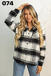 Сорочка в карту кашемір із капюшоном норма 42.44.46.48 Україна колір у коментарії