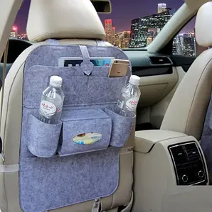 Органайзер на спинку сидіння авто/ Органайзер для автомобіля Світло-сірий
