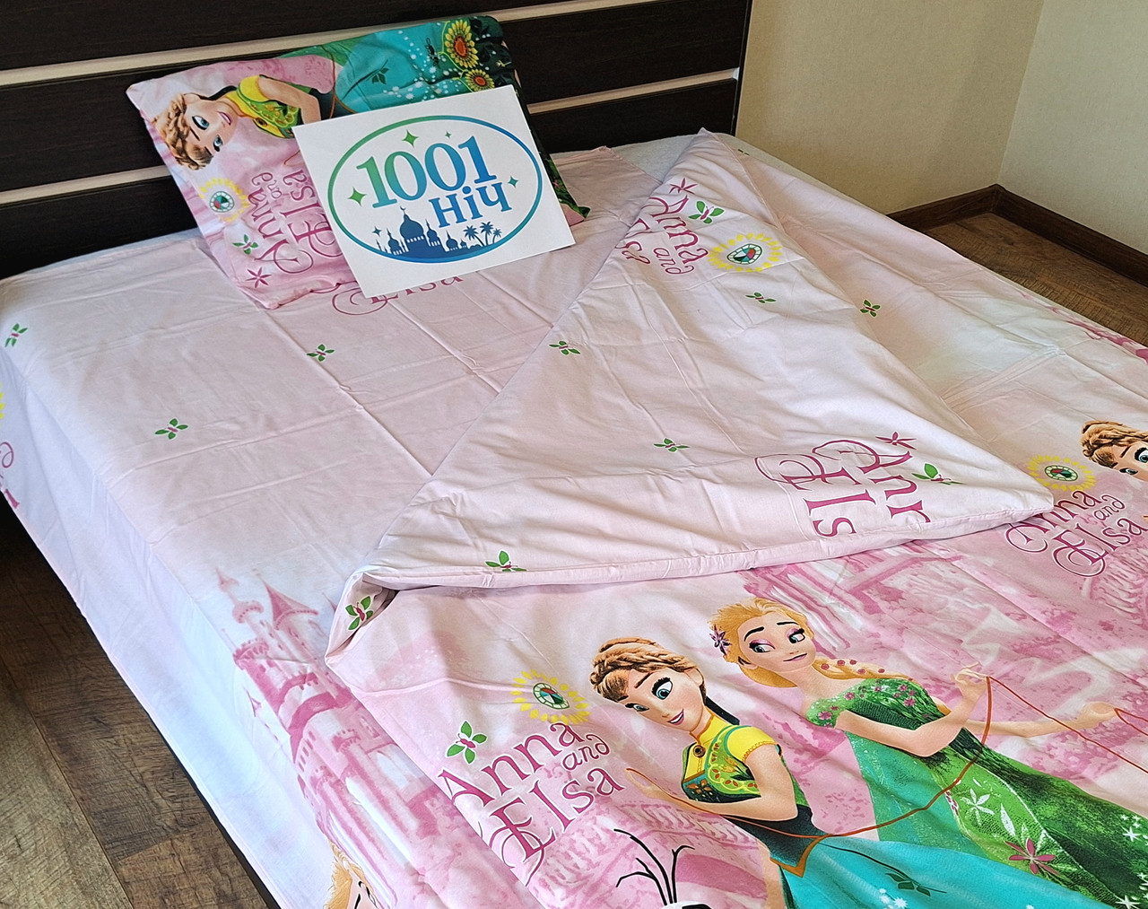 Підлітковий комплект постільної білизни Сатін 150х220 №дс112