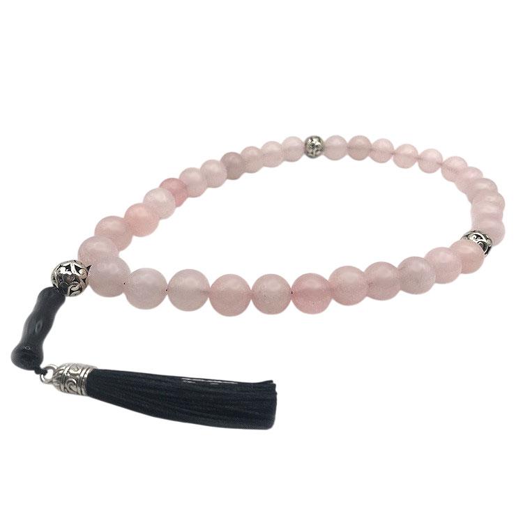 Чотки з Рожевого Кварцу 12 мм, фото 1