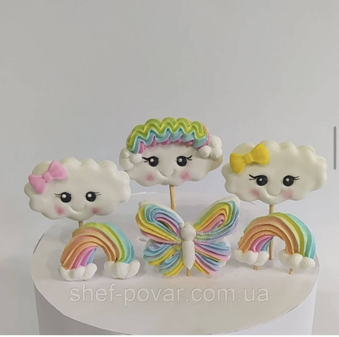 «Веселі хмаринки » набiр iз цукрової мастики для кондитерських виробів, фото 1