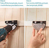 Сонячні світильники для огорожі QASIMOF, фото 2