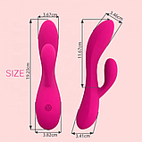 Вібратор подвійної стимуляції точки G, кліторально вагінальний стимулятор для жінок, Інтимні іграшки, фото 4