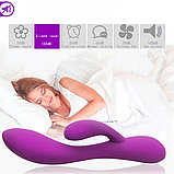 Вібратор подвійної стимуляції точки G, кліторально вагінальний стимулятор для жінок, Інтимні іграшки, фото 5