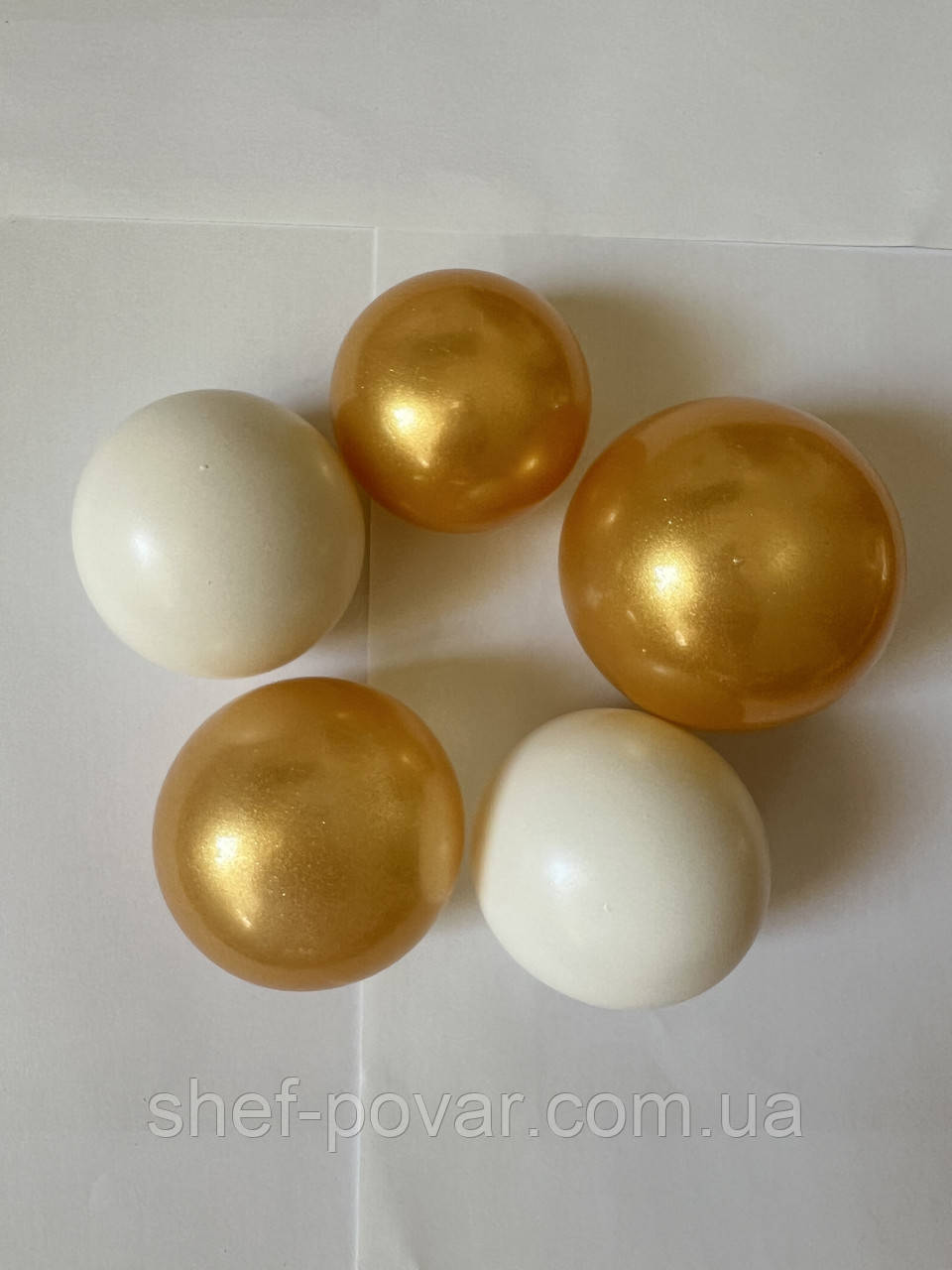 Желатинові кулі «Біло-золоті» ТМ “Slado", фото 1