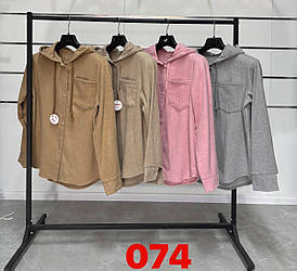 Сорочка жіноча однотонна з капюшоном норма 42.44.46.48 Україна колір у коментарії