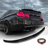 Спойлер BMW F10 стиль M4 в цвете Чёрный глянец (ABS пластик) БМВ F10