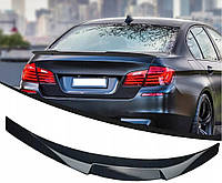 Premium Спойлер BMW F10 стиль M4 в цвете Чёрный глянец (ABS пластик) БМВ F10